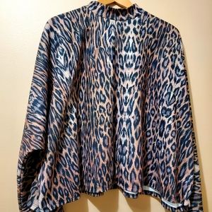 Zara animal print top